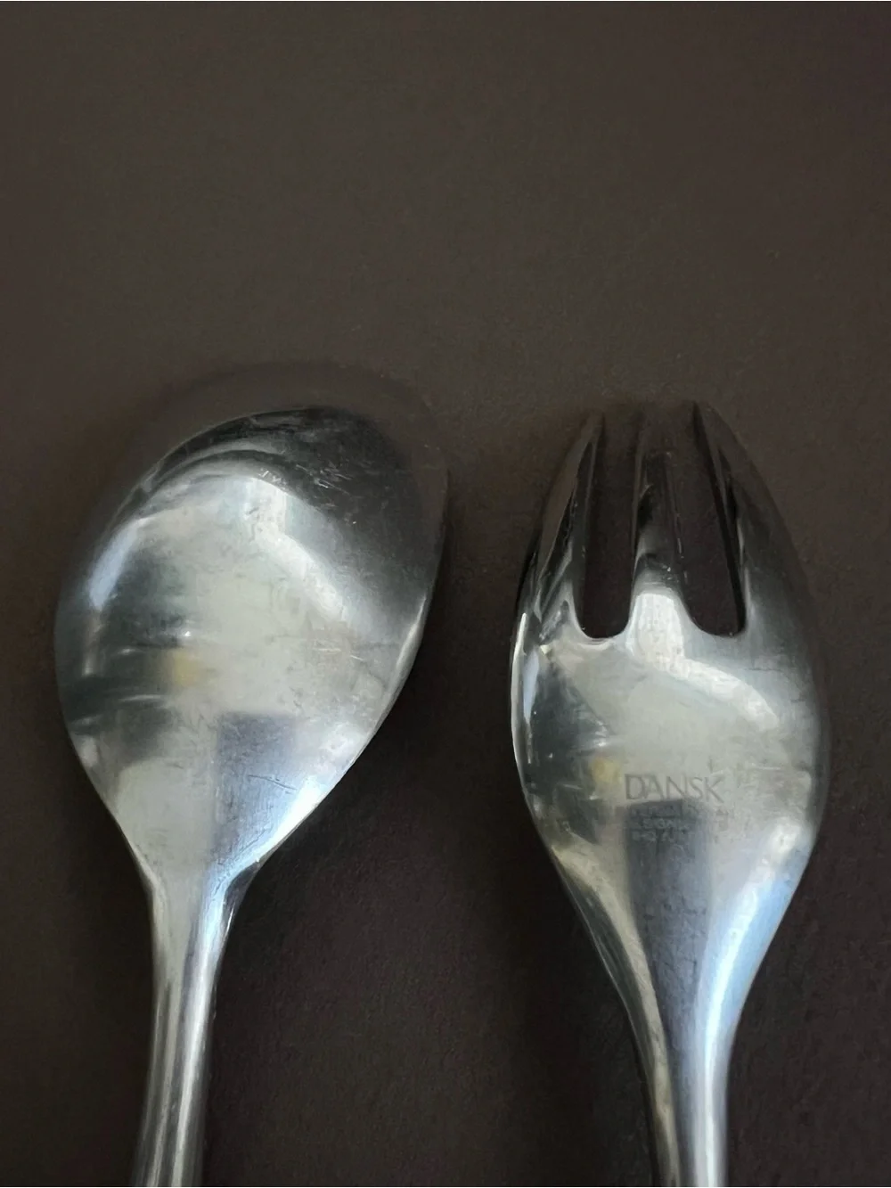 Vintage Dansk Wood Handle Serving Set